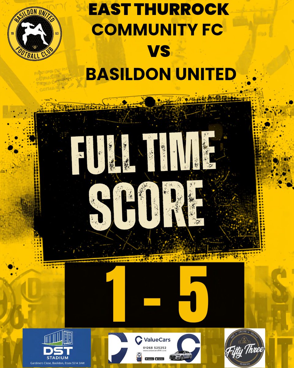 BasUtdFC's tweet photo. Good work out for The Bee's in running out 5-1 away too East Thurrock Community FC, thank you for the friendly and all the best for the up and coming season 🐝🟡⚫️
#UpTheBees https://t.co/SPTcg0Teoe