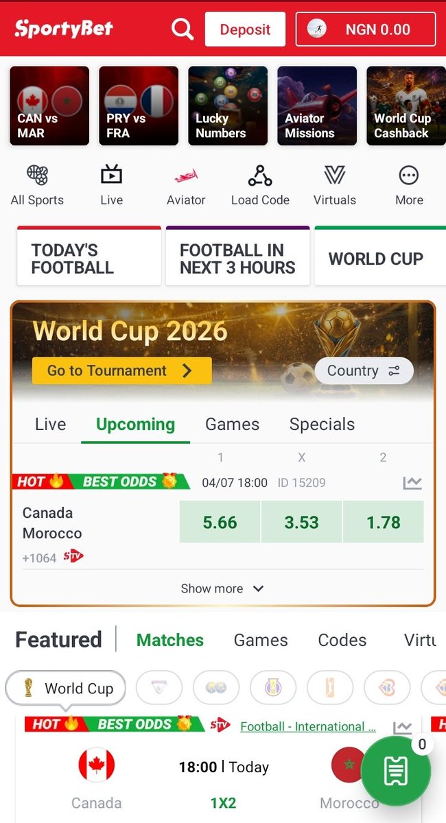 managerisk39035's tweet photo. I just invested #700 on Canada vs Morocco ..
Please wish me well🙏😊 https://t.co/cw45u9Byf3