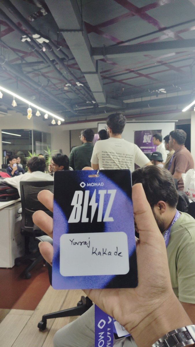 0xYuvi's tweet photo. Day spent well at @monad blitz pune v2 https://t.co/kfUXtjWx5T