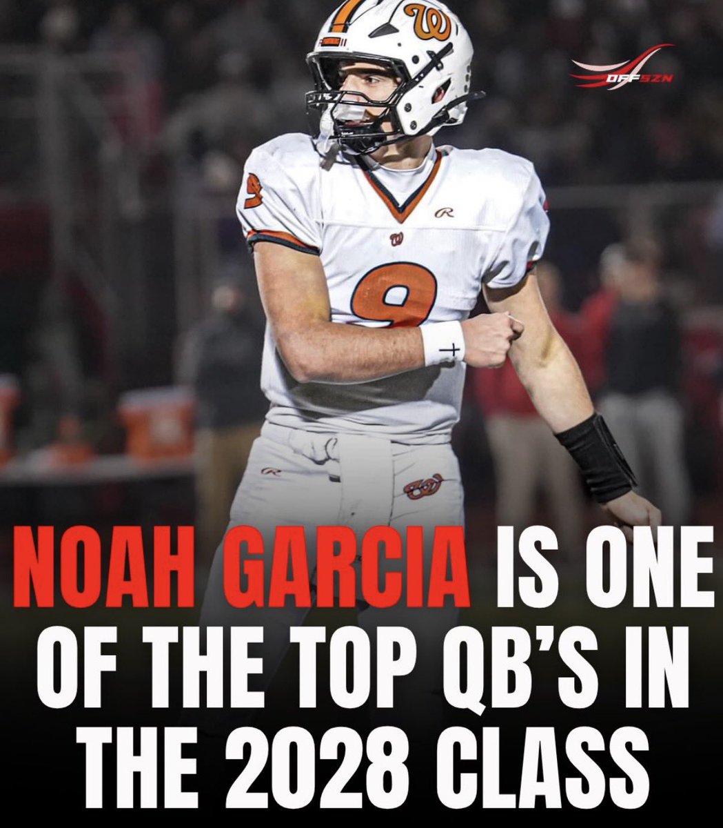 NoahGarciaQB's tweet photo. Thank you so much @offsznbrand for naming me one of the top 2028 QBs. I really appreciate it. https://t.co/RIswDbYgCP