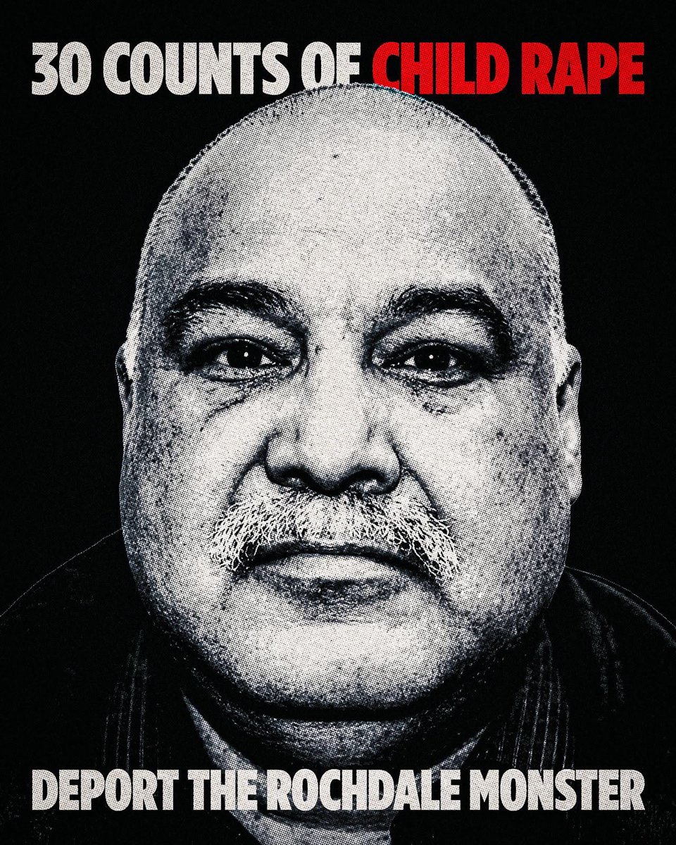 ZiaYusufUK's tweet photo. DEPORT THE ROCHDALE MONSTER! https://t.co/PWkthIYCO1