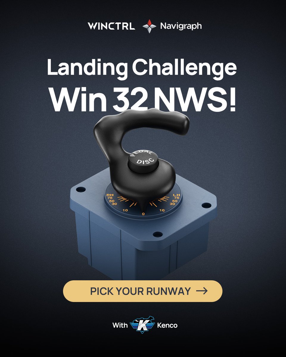 winctrlofficial's tweet photo. Chances To Win the New WINCTRL 32 NWS Tiller & Free Navigraph Subscriptions! 

WINCTRL x Navigraph World Airport Challenge EP3 is flying into summer airports.🏖️ This time, we've team up with Twitch streamer Kenco, to present the following airports for challenge choices. 

LFKC - Calvi, France
TNCM - Sint Maarten, Caribbean 
LEBB - Bilbao, Spain
PHNL - Honolulu, Hawaii

Captains, where should we land for the summer vibe? 😎
#winctrl #navigraph #flightsimulation #msfs #xplane #airport #landing #airliner #NWS #tiller #flightcontrol
