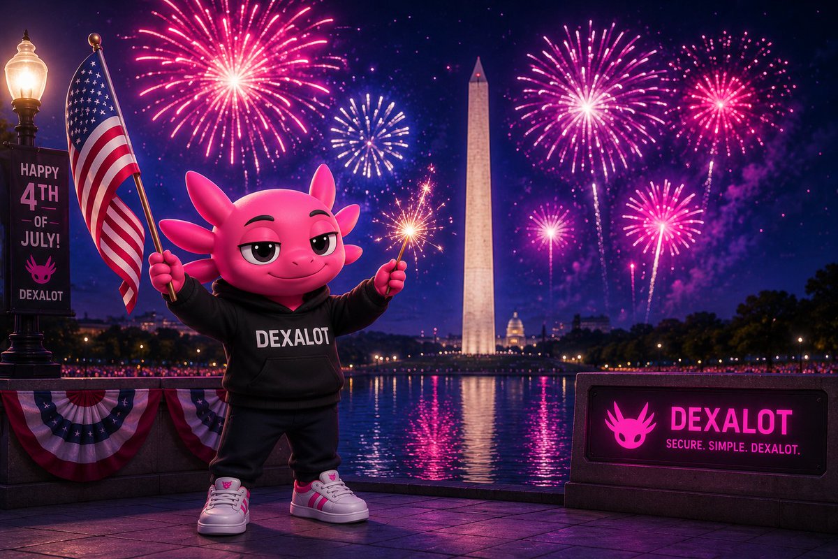 dexalot's tweet photo. Happy 250th, America 🇺🇸

While you're celebrating freedom today, remember: your crypto shouldn't be stuck on a single chain.

Trade $BTC, $ETH, $ARB, $BNB, $AVAX and many more across multiple chains from one order book. Real limit orders. Zero slippage. No bridges.

That's financial freedom in 2026.