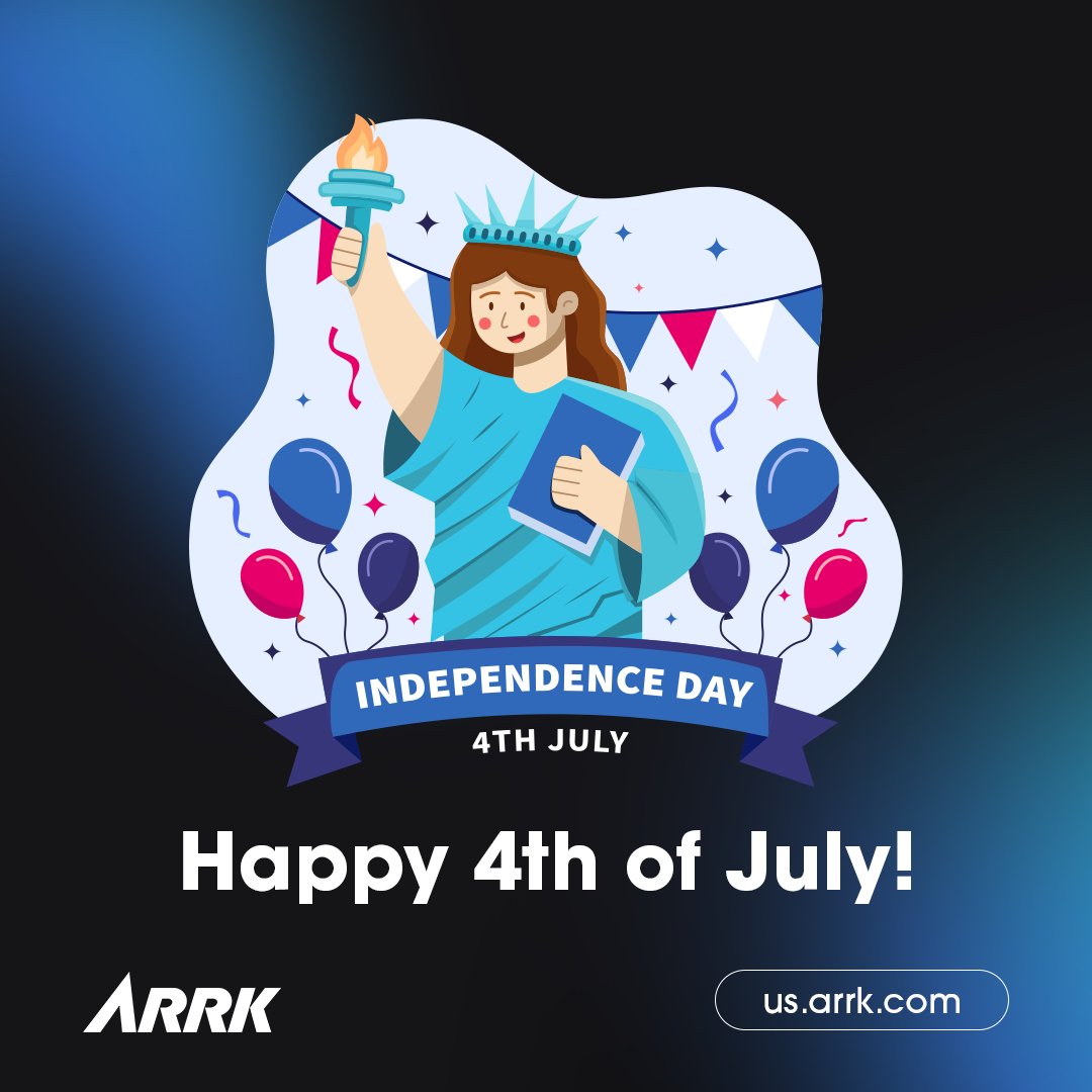 ARRK_NA's tweet photo. This Independence Day, we celebrate the spirit of hard work, teamwork, and perseverance that continues to bring people together.

Happy Fourth of July! 🗽 https://t.co/XgUKpJJqEo