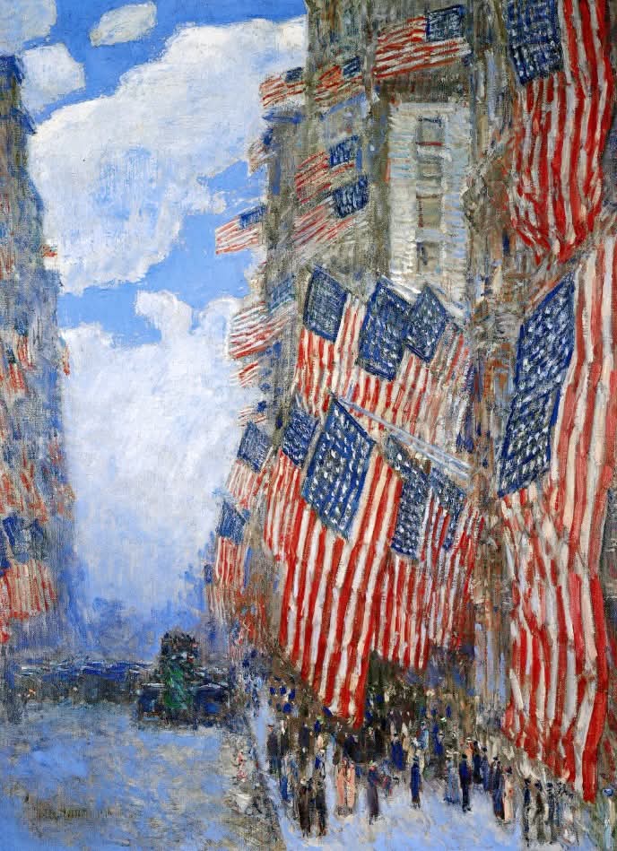 ninaslostnfound's tweet photo. 🖌️ Childe Hassam: 'Fourth of July, 1916' https://t.co/RdshzxS4f6