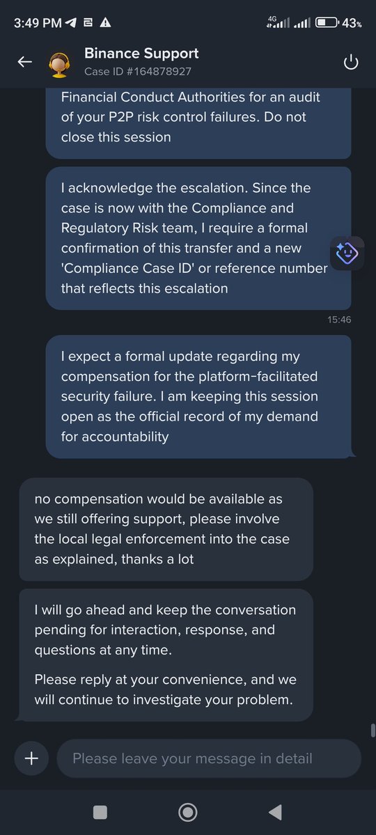 MarouHoussam's tweet photo. Case ID: CC9586327. This systemic negligence is destroying daily digital merchants. Fix this! @BinanceHelpDesk @_RichardTeng @cz_binance #Binance    #P2P #CryptoFraud #SAFU https://t.co/R5GxbmcoWI