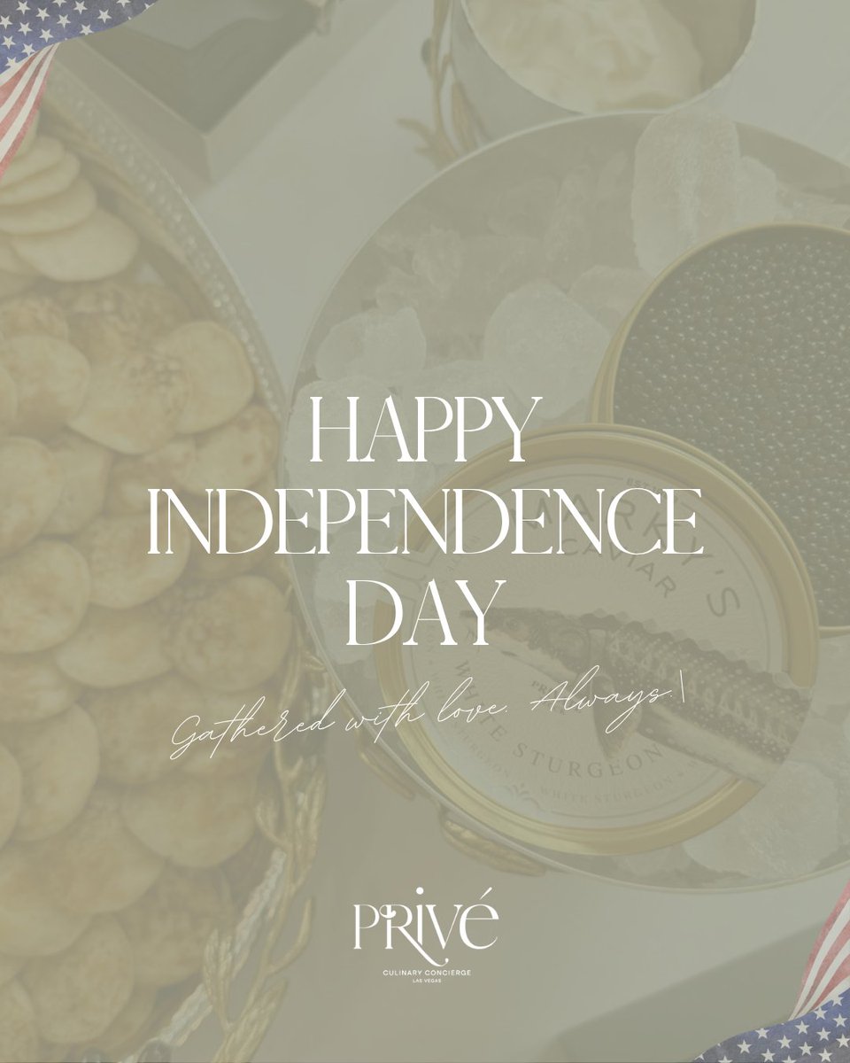 Prive_Culinary's tweet photo. Today, the calendar slows down.

Tables get longer. Mornings move slower.
Friends and family show up because the day was made for showing up.

To the tradition of gathering.
To the quiet gratitude of being here, together.

Happy Independence Day from your PRIVÉ team. https://t.co/mq7uAwIzT6