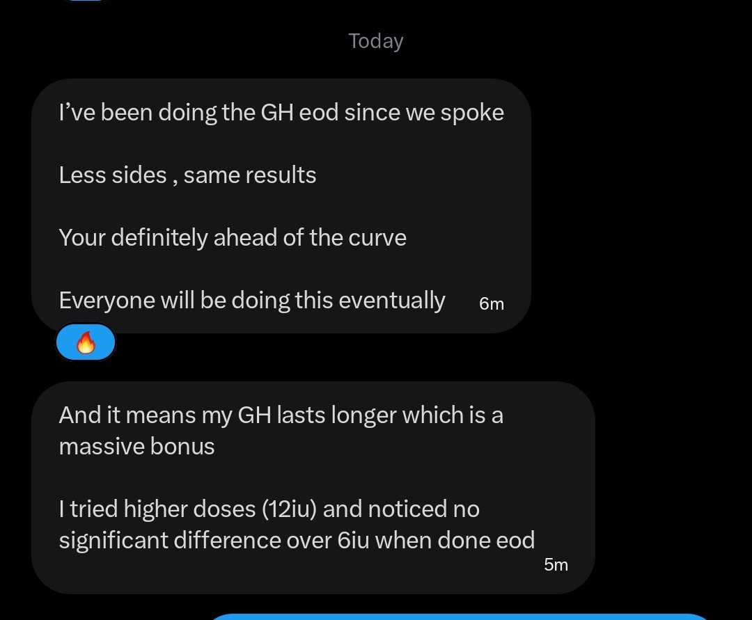 PGC1a_RB's tweet photo. "Where is your evidence that EOD GH is better the ED GH"

Don't react, just try it. Some day is in the screenshots below https://t.co/jRfHf4XbIh