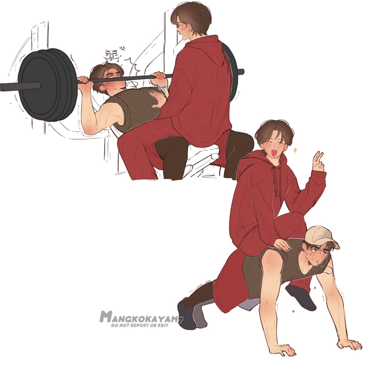 MangkokAyam7's tweet photo. Workout?  #쿱정 🍒👼 https://t.co/2YaLgwhV0F