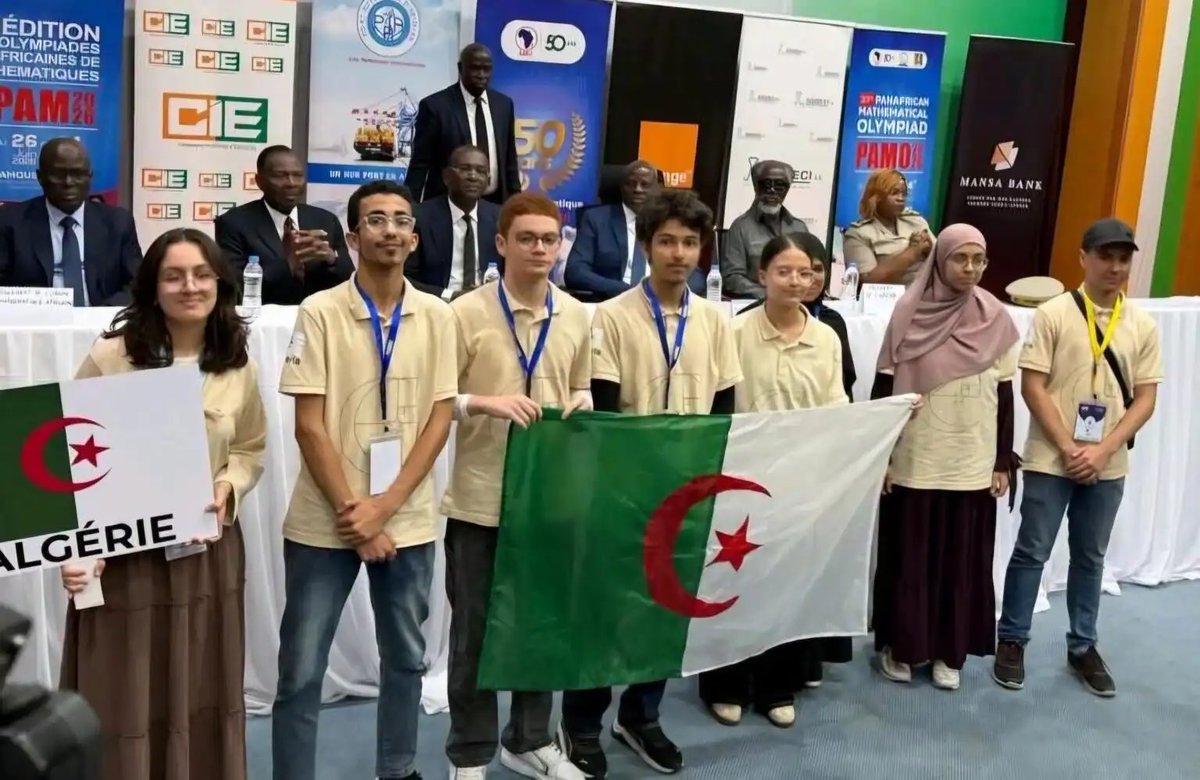 InfosMinutesFR's tweet photo. 🇩🇿 🇲🇦 🇨🇮 : L'Algérie remporte l'Olympiade africaine de mathématiques avec 9 médailles. Le Maroc se classe deuxième, suivi de la Côte d'Ivoire. Les pays maghrébins sont réputés pour leur haut niveau dans les matières scientifiques et dans le domaine de la médecine. #Algerie #Maroc #Afrique