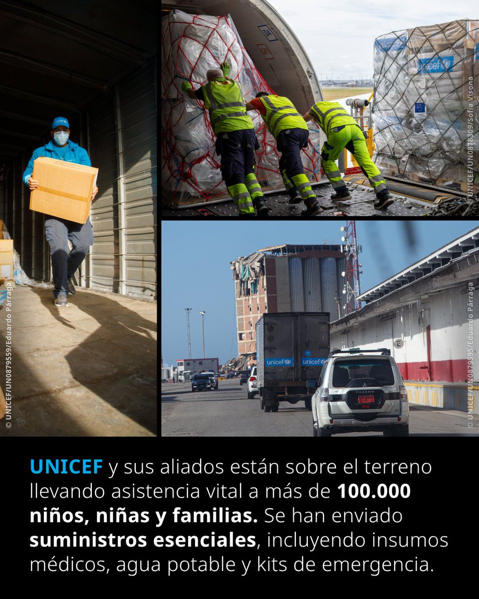 unicefecuador's tweet photo. 🚨 Miles de niños y niñas en Venezuela enfrentan hoy una realidad muy distinta.
Tras los terremotos, muchos han perdido sus hogares y el acceso a servicios esenciales.
👉👉 Desliza para conocer el impacto de esta emergencia en la infancia y cómo está respondiendo UNICEF.

Ayúdanos a llegar a más niños y niñas.💙 Dona en https://t.co/RwnOPRzMqL o llamando al 1800 500 100.