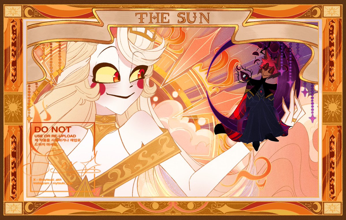 mytsuki_akh's tweet photo. ☀️🌙 #charlastor #radiobelle #hazbinhotel https://t.co/CGQDxQDGZe