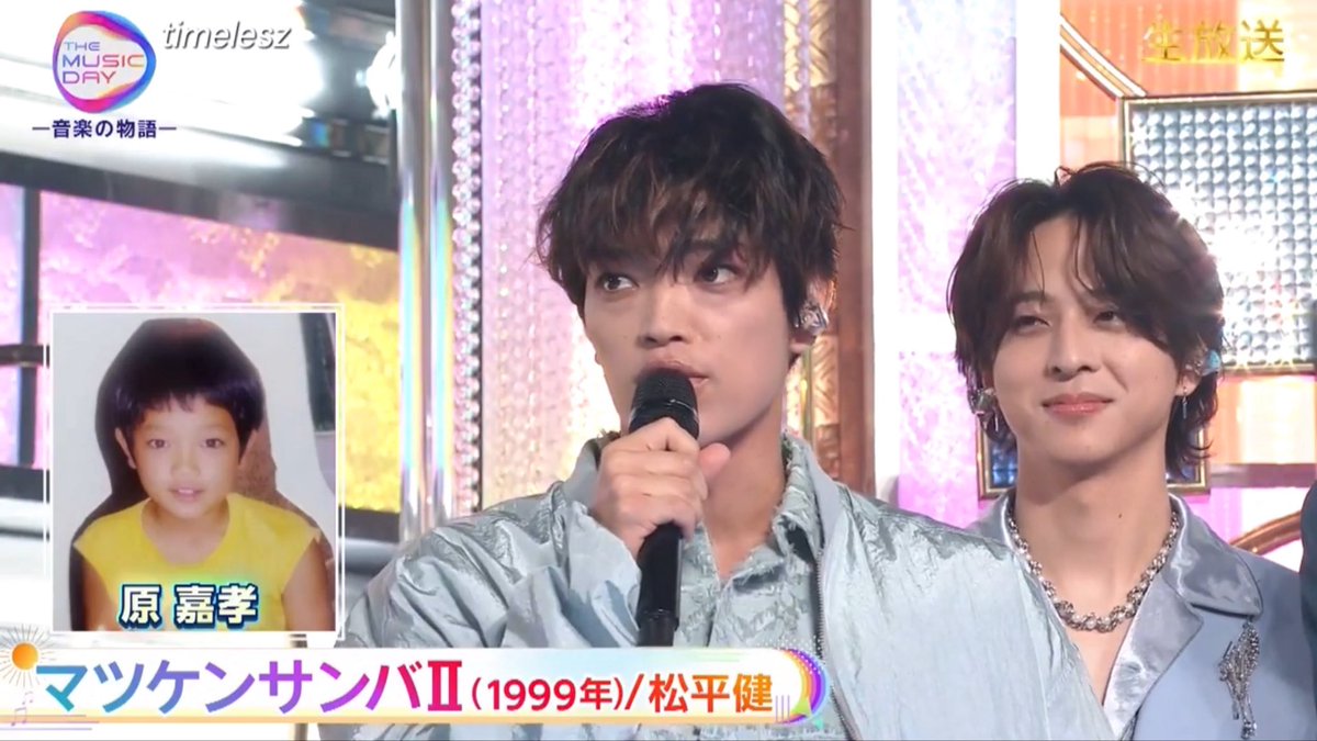 st___MELLOW's tweet photo. 可愛すぎてヤバい幼少期のオン眉原ちゃんみて、笑いこらえてる可能性無きにしも非ず 
#THEMUSICDAY https://t.co/H7Zh7MqteD