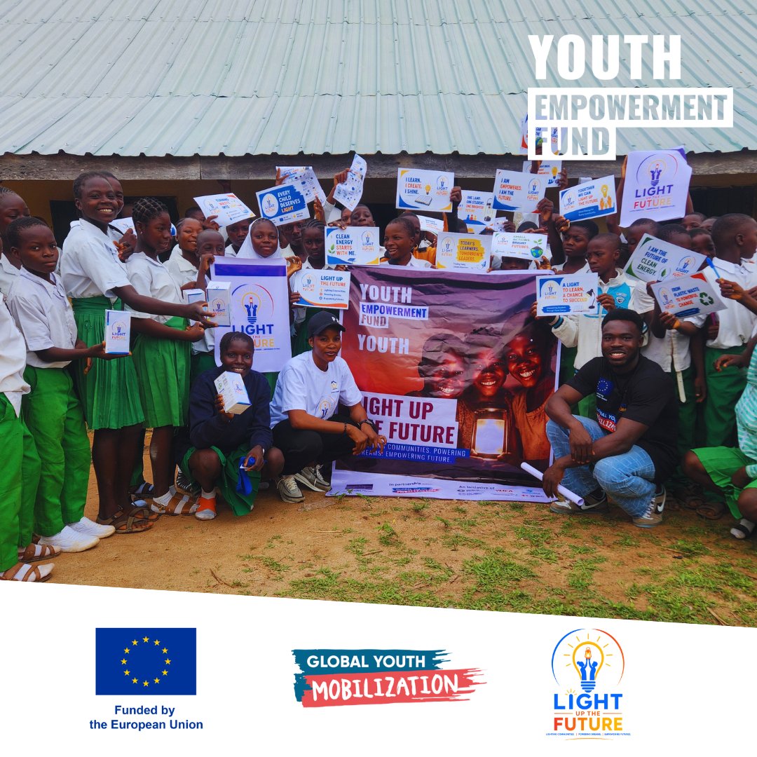 NwekeMoses13's tweet photo. An inspiring and transformative journey.

#LightUpTheFuture was more than a project; it expanded access to clean energy and sustainable lighting, inspired climate action, and showed the power of community-led innovation. 

Thank you, @EU_Partnerships  and @gymobilization #Light https://t.co/RmfJwBbRgn