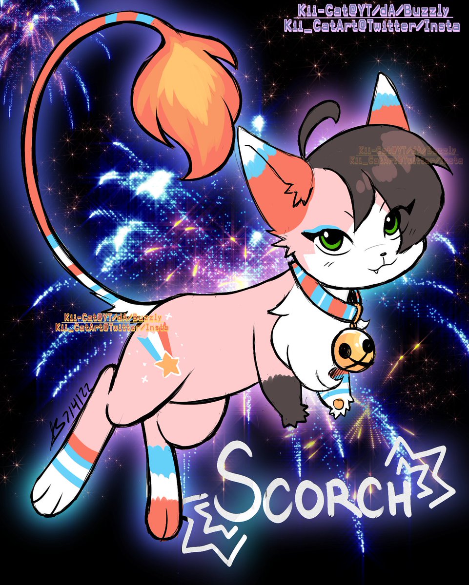 blinkerwinks's tweet photo. "We'll put a boot in your ass--it's the American way." - Toby Keith 

Old art fr Scorch and Kii, but happy 4th of July to my American followers. The flag stands for freedom, and no one can take that away. 🫡🇺🇸 https://t.co/XJDauB6mpZ