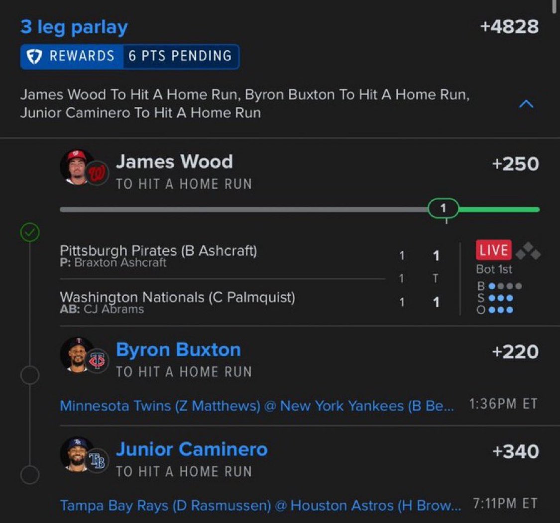kyongss's tweet photo. Are we sweeping the board for this +4828 payday today? Who else is riding? 👇
#MLB #BettingX #HomeRunProp #Parlay #GamblingTwitter #BaseballBets #Props #Vegas #DraftKings #FanDuel #BetMGM #PickOfTheDay #SportsPicks #MLBStats #BookieKiller #Chalk #Underdog https://t.co/6NEGwM7vlB