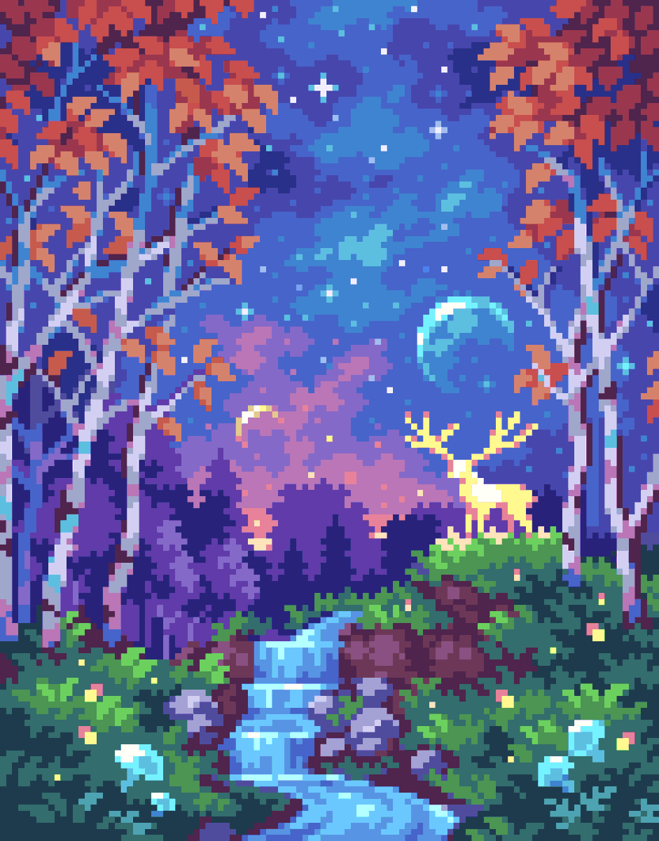 PixelArtJourney's tweet photo. When night falls ✨ #pixelartㅤㅤㅤㅤ 

Made for Pixyls https://t.co/eleF2c2t5v