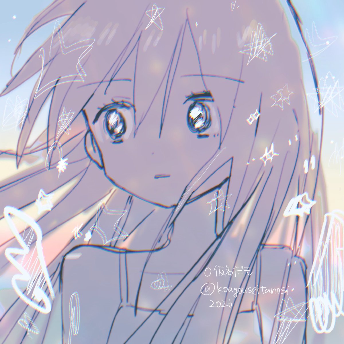 「˚✧₊⁎⁺˳✧༚・:*+.」|O仮名だモのイラスト