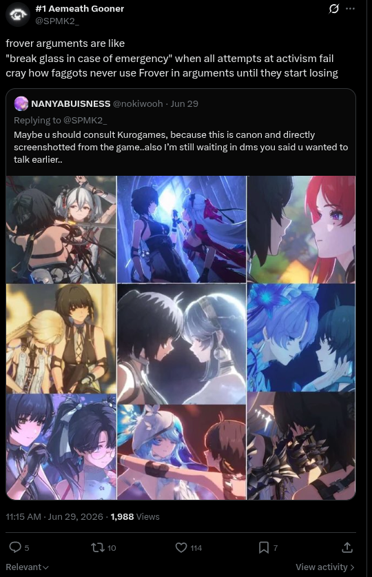 baseddenia's tweet photo. @Kiyosubaru Any yuri thats in the game is for straight males that are cucks. But even then all the cutscenes are designed around male rover. Thats why theres bugs with female rover model. https://t.co/xvflaMBDFp