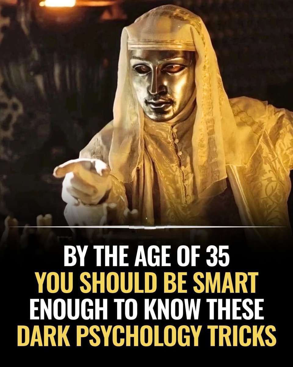 SpartanMasculin's tweet photo. By The Age Of 35 You Should Be Smart Enough To Know These Dark Psychology Tricks:

- Thread - https://t.co/OlK3btdK2z