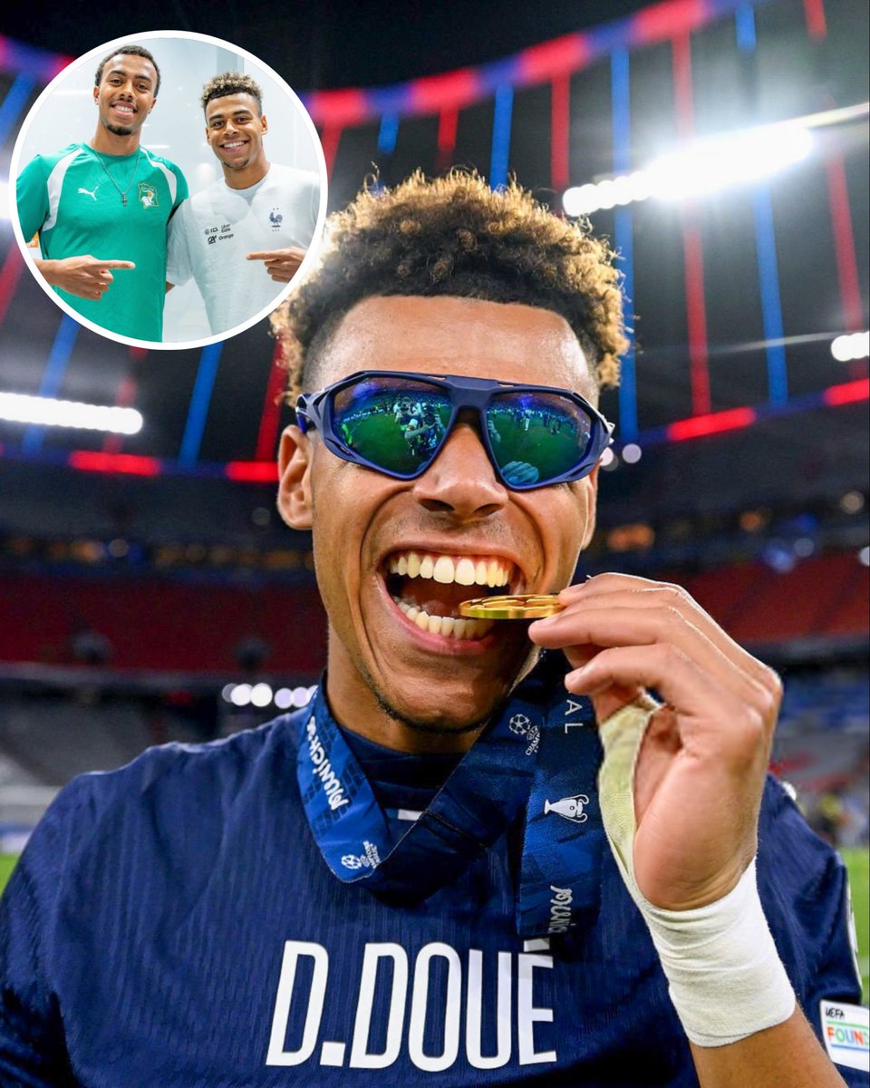 RisingStarXI's tweet photo. 🇫🇷❤️ 𝗗𝗘𝗦𝗜𝗥𝗘́ 𝗗𝗢𝗨𝗘́ (𝟮𝟭) wants to win the World Cup for his brother.

🗣️ 𝗗𝗘𝗦𝗜𝗥𝗘́ 𝗗𝗢𝗨𝗘́:

“𝗠𝗬 𝗕𝗜𝗚 𝗕𝗥𝗢𝗧𝗛𝗘𝗥 𝗜𝗦 𝗩𝗘𝗥𝗬 𝗜𝗠𝗣𝗢𝗥𝗧𝗔𝗡𝗧 𝗧𝗢 𝗠𝗘.

Knowing that he was able to play in the World Cup, I’m very happy for him.

He’s been eliminated but I want to go win the World Cup so that he’s 𝗣𝗥𝗢𝗨𝗗 𝗢𝗙 𝗠𝗘.”