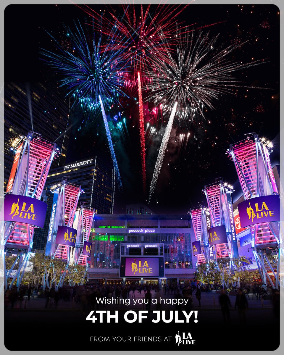 LALIVE's tweet photo. Wishing you a happy 4th of July 🇺🇸🎆🦅 https://t.co/5dvtvuDzKm