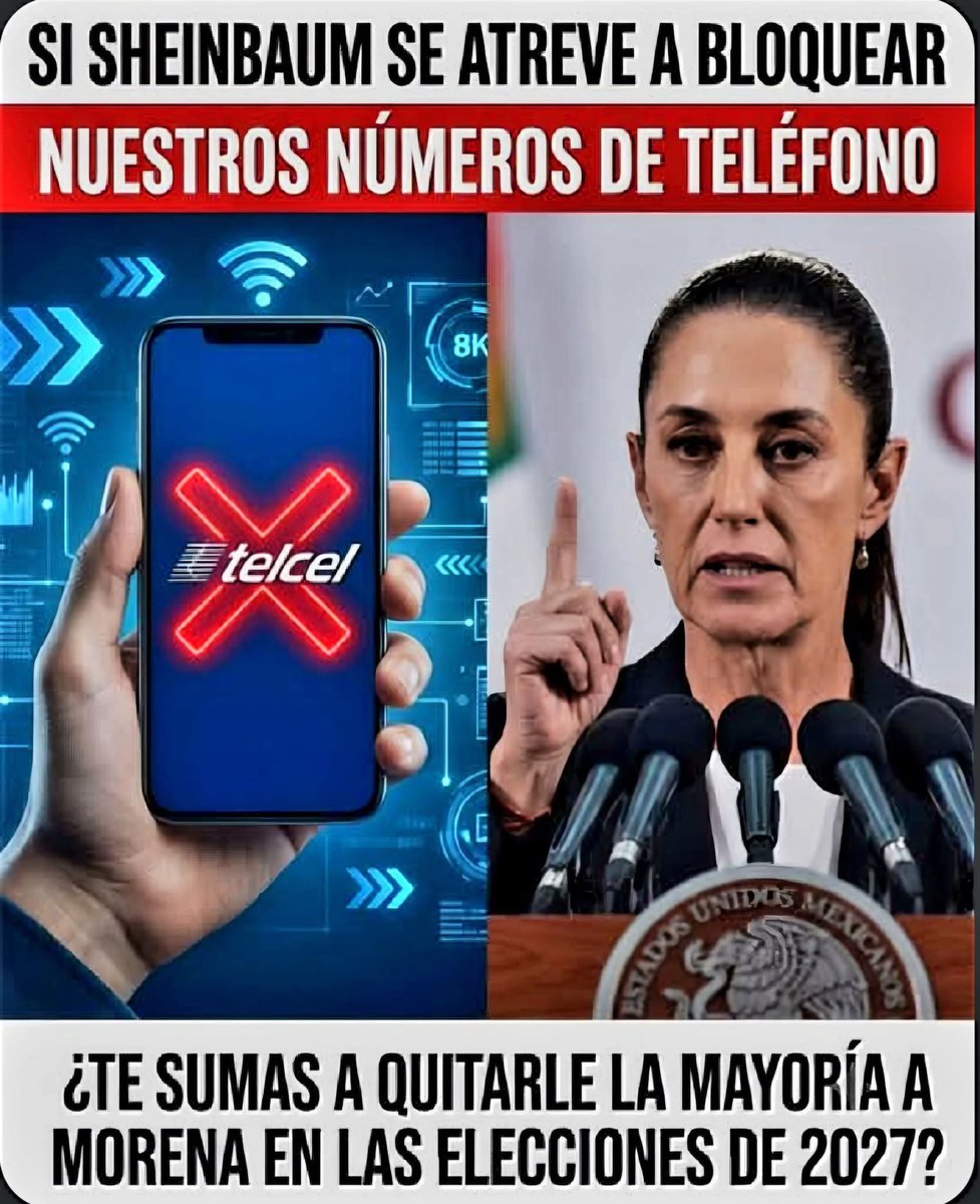 AlexItesm's tweet photo. Si Sheinbaum bloquea las líneas de celular, así le va en las elecciones del 27 https://t.co/OCdHB0HUsq