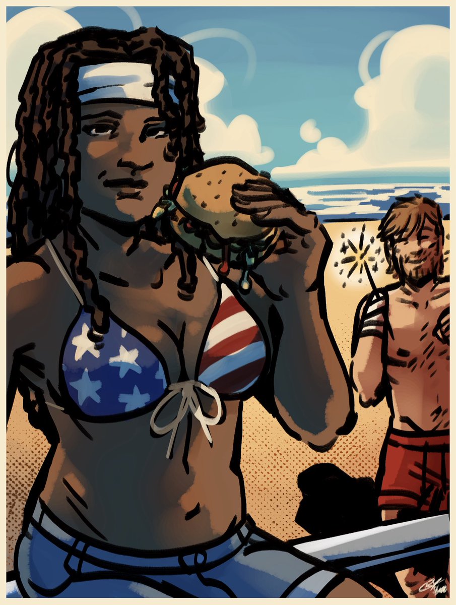 Taco0000oo's tweet photo. excuse to draw bikinis and burgers
#TWD https://t.co/zozp0YMziX