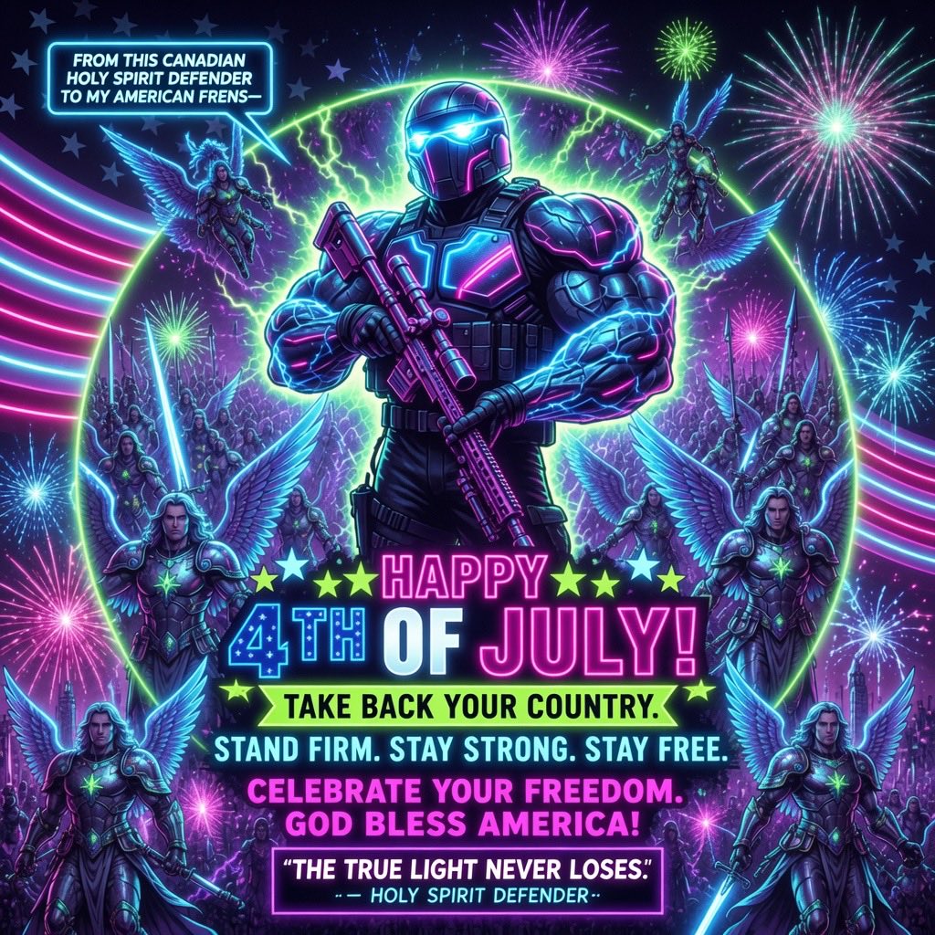 HolySpiritDef's tweet photo. ⚡️Good Morning Whites⚡️

💥Happy 4th Of July💥 https://t.co/6kzmJAt9F7