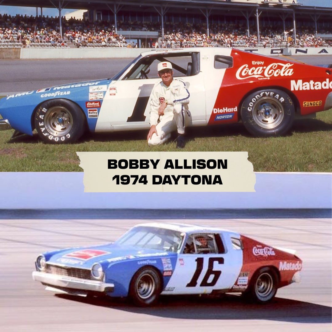 Team_Penske's tweet photo. Doesn’t get more patriotic than this. 

On this day in 1974, Bobby Allison runs his first race with Team Penske at the Firecracker 400 at Daytona. #Penske60 https://t.co/FpgkR44JQE