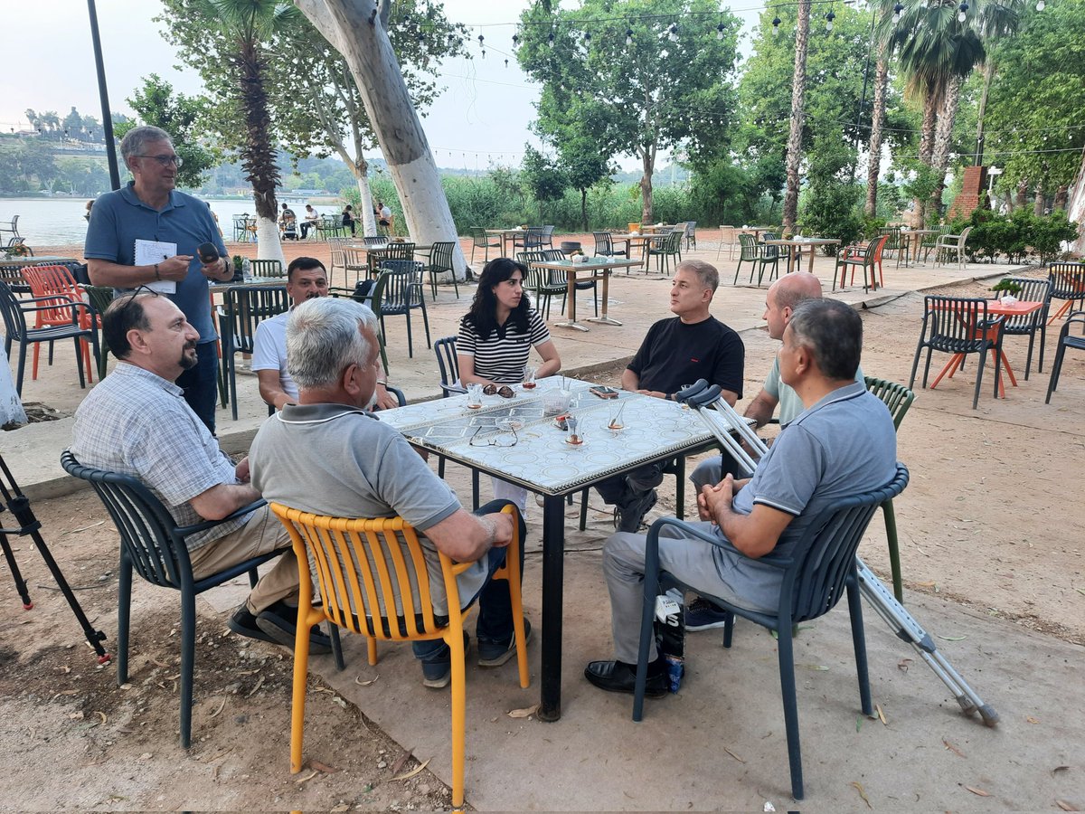 mkorkmaz62's tweet photo. Adana'ya bizimle röportaj yapmak için gelen Alman ZDF kanalına KHK sürecini ,yaşadıklarımızı ve taleplerimizi anlattık. https://t.co/xWvvg8WAjD