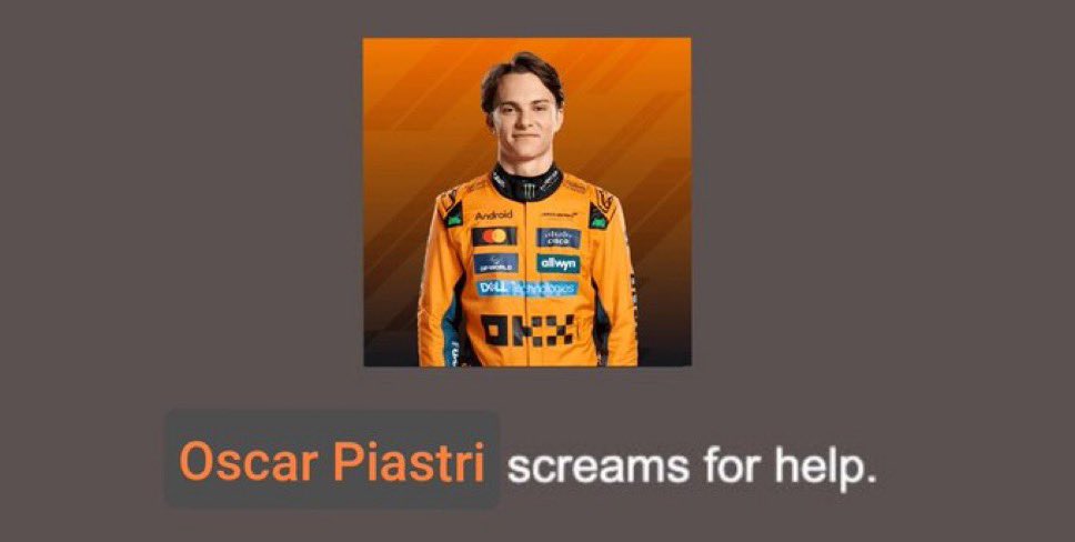 oscar piastri's pr manager tweet media