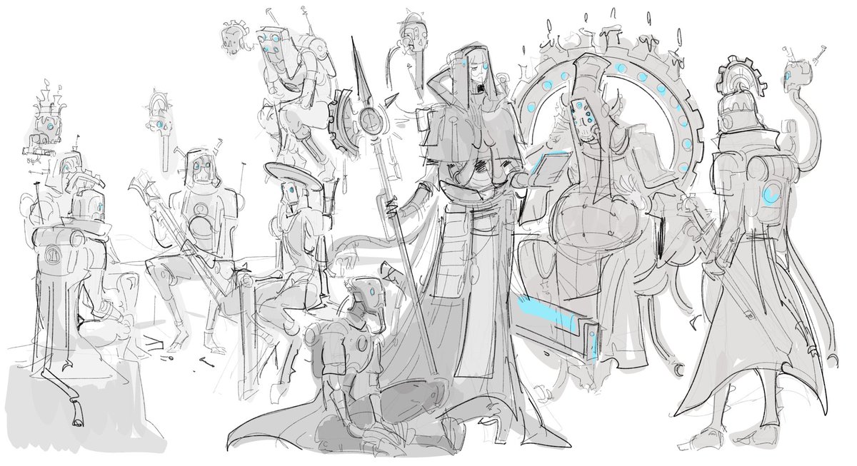 Divin_Thanatos's tweet photo. #speedsketch #mechanicus #warhammer meeting https://t.co/ZGC8AAN34l