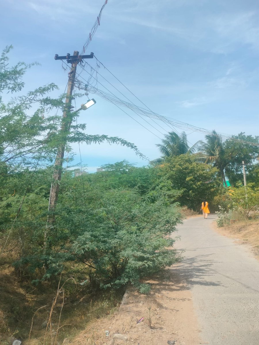 ragavan_10's tweet photo. @CMOTamilnadu @TANGEDCO_Offcl @CTR_Nirmalkumar @chennaicorp Day 28
Dangerous electric pole severely tilted &amp; damaged(Avm Nagar, 1st Street, Urapakkam West).
High risk of collapse. Pls replace it immediatel
Consumer No :- 09584004970
Compliment no :- 2533099
@CMOTamilnadu @TANGEDCO_Offcl @CTR_Nirmalkumar @chennaicorp @sunnewstamil https://t.co/vVnSUEtduK