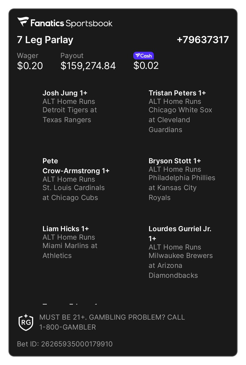 ISeeYouWinning's tweet photo. A friend shared a bet with you on Fanatics Sportsbook. Tap the link to view and copy their bet. Don't forget, you earn FanCash on your bets. New to Fanatics? Claim your welcome bonus. Must be 21+. Terms apply.
https://t.co/WBgSUOGyus https://t.co/ZxY2m53GZz