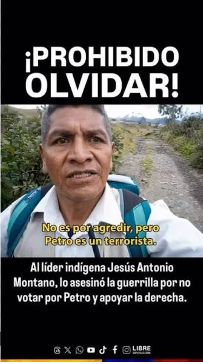 EdithMe1965's tweet photo. @ELTIEMPO Ahora espero que no le hagan lo mismo que a don Jesús Montaño. https://t.co/flEkoxrvUT