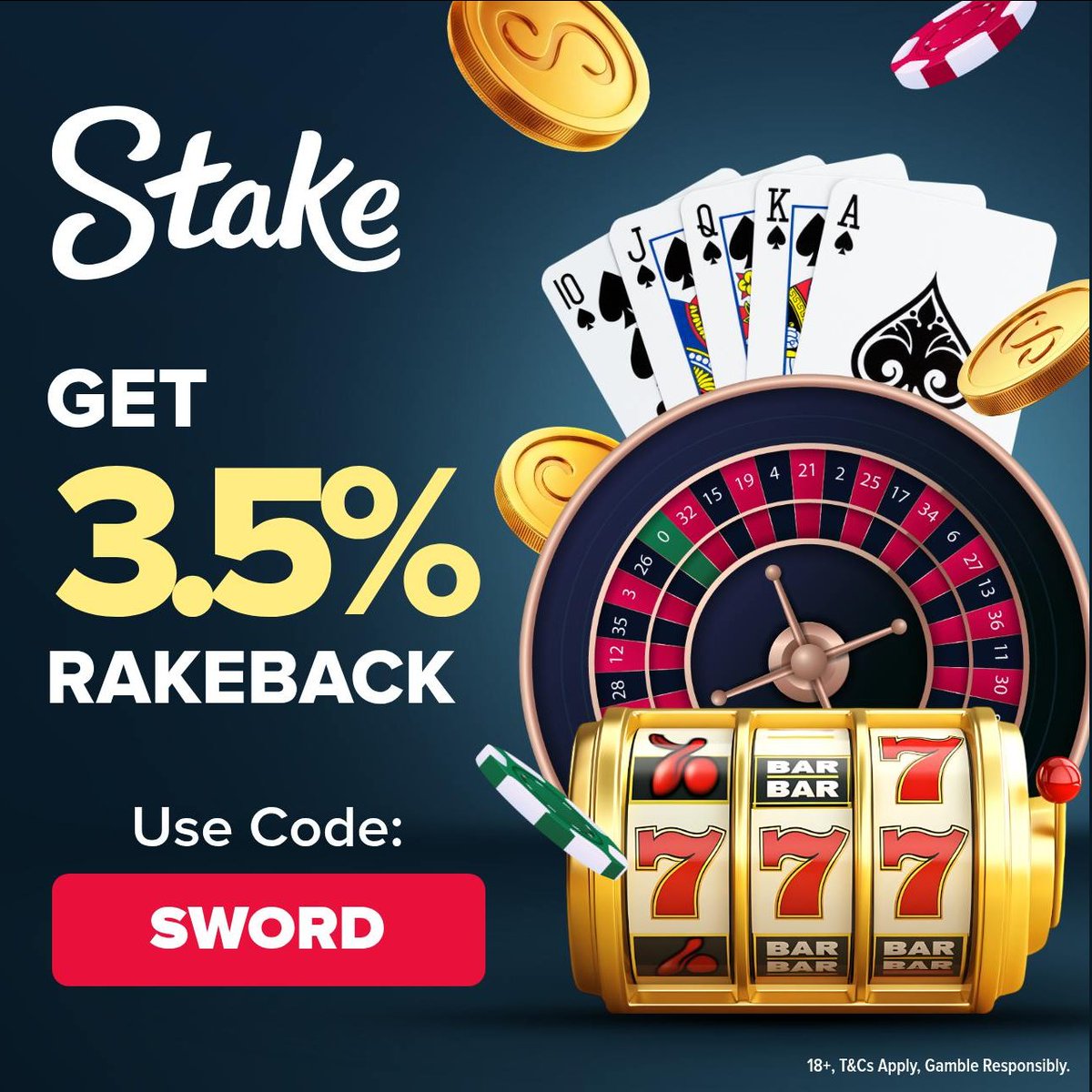 SwordOnKick's tweet photo. BACK WITH ANOTHER $2,00 Monthly LB on @Stake

Let's run a FAT $200 Giveaway🎊($50 x 4)  

Like, RT + Follow @SwordOnKick and https://t.co/QHIWji2vT1

- $2,000 Monthly Leaderboard
- Double Weekly/Monthly
- Lossback
- Giveaways/Events and more...

Sign-Up Now (Code: Sword) -> https://t.co/gV8hp83fsd