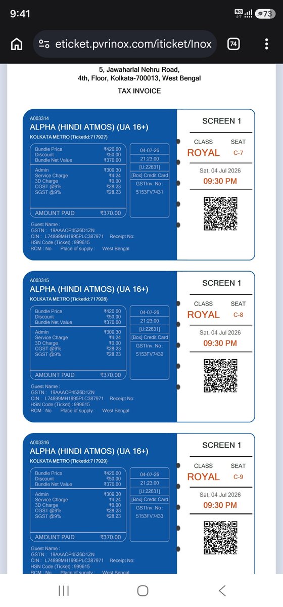 shud4u's tweet photo. @BandBajaateRaho @PicturesPVR @_PVRCinemas @INOXMovies 
Hey @_PVRCinemas @INOXMovies, why are your box office counters forcing unfair bundling practices on moviegoers? 😡
​I just went to buy 6 tickets together. The actual price of the ticket on @bookmyshow was ₹270 each.
​However, your counter staff forced a "mandatory" F&B coupon bundle on me without my consent. They charged me ₹370 each for 3 of the tickets and ₹270 each for the other 3. When I questioned why I was being overcharged by ₹100 per ticket for half the bundle, the staff claimed it was a "free food coupon" included with it.
​Let's do the math here: If I am paying ₹100 extra per ticket, IT IS NOT FREE. You are actively forcing customers to buy food coupons at a higher price just to get a movie ticket, which completely violates unfair trade practices.
​Why is the price at your physical box office higher than standard online aggregators just so you can inflate your food sales? This is blatant extortion at the counter.
​Please look into this hidden scam immediately. I want an explanation for why this bundling is being forced on paying customers.
​@jagograhakjago @Consumeraffairs @pramodm71 @BookMyShow #ConsumerRights #PVRINOX #Scam #UnfairTradePractices