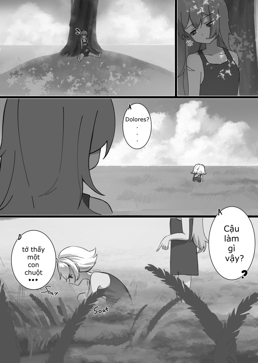 Daisy_Stuartist's tweet photo. Short comic 

Short hair: Dolores ( Daisy )
Long Hair: Amily

I'll make their profile soon https://t.co/XG8T783kR3