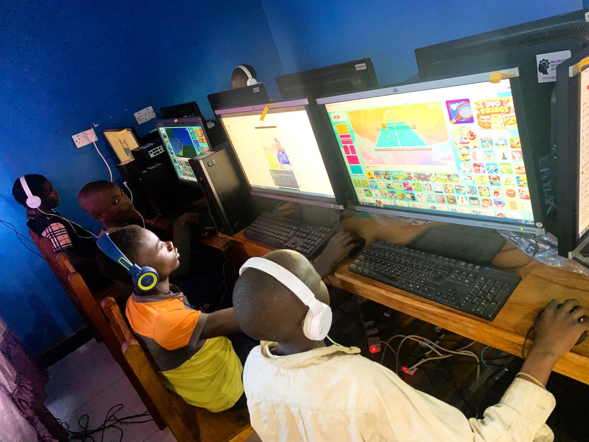 MorishoJacques's tweet photo. This summer, more than 100 children visit Incubation Network Africa (INA) every day. Some come to enjoy educational video games, others watch inspiring YouTube learning content, while many build their knowledge through Khan Academy and Kolibri. https://t.co/U9meSC8YGZ
