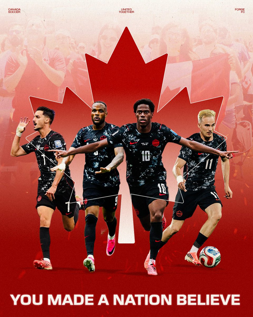 ForgeFCHamilton's tweet photo. Thank you for representing Canada with pride and inspiring us every step of the way. 🇨🇦

The journey may be over, but the legacy lives on!

We’re proud of you, Canada. ❤️🍁 https://t.co/uQNZEELXS8