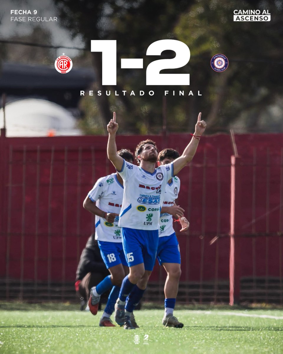 SegundaAUF's tweet photo. 🔚 𝐑𝐞𝐬𝐮𝐥𝐭𝐚𝐝𝐨 𝐟𝐢𝐧𝐚𝐥

¡Puntos de oro para el Paysa!

⚽️ Horacio Sequeira (REN); Juan Silvera y Ulises Márquez (PAY).

#CaminoAlAscenso https://t.co/AFRCsW37W8
