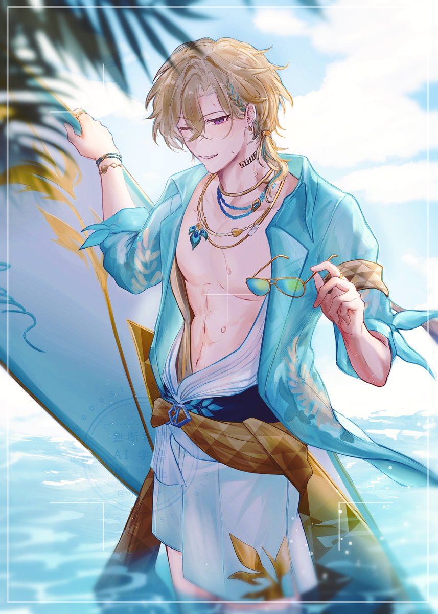 ujo_star's tweet photo. 🦚🏄 https://t.co/Db7tK1UbkA
