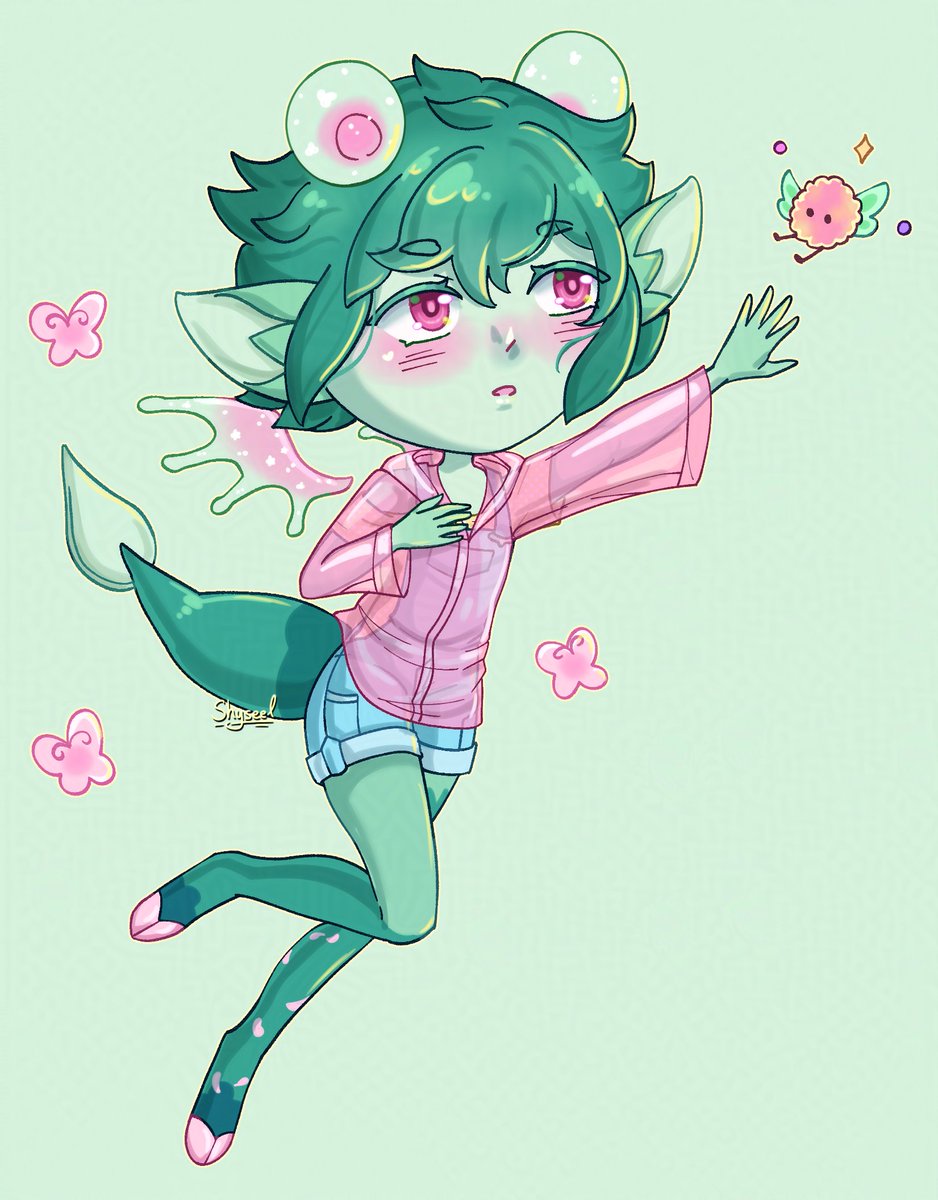 Shyseel_'s tweet photo. Art payment for Puffindoodle! #ocart #chibiart #characterdesign #art #closedspecies https://t.co/S0HkVQGB7C