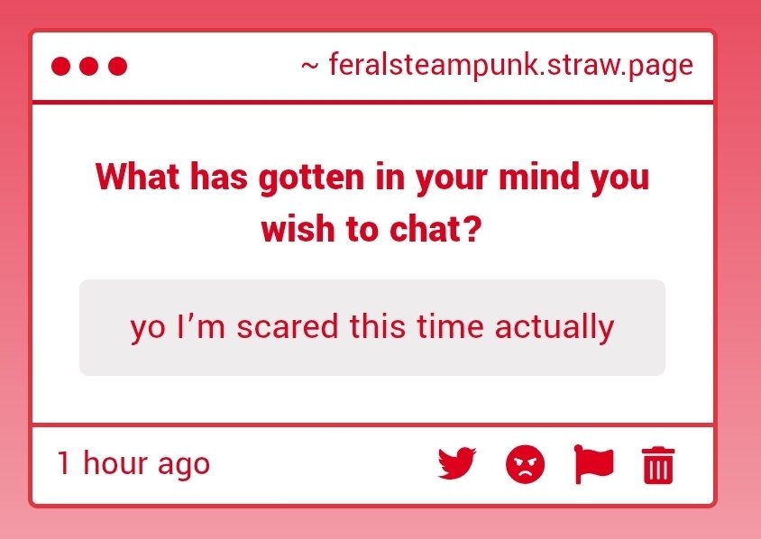 Feralsteampunk's tweet photo. !?!?!???????????????? HELLO? WHAT DID I DO VRO https://t.co/m4Ejh37A16