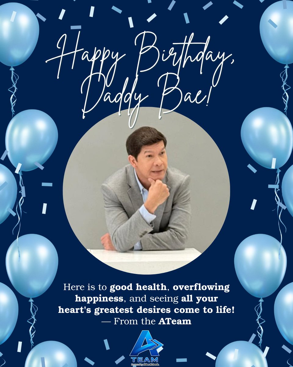 ATeamCommunity's tweet photo. Happy, happy birthday, Daddy Bae! 🎉

We celebrate not just the amazing father you are, but the steadfast anchor you’ve been for ALDEN and all his siblings.

From the very beginning of his journey—LONG BEFORE the bright lights and the massive success—you were there. 

You are his constant guide, and his unshakeable rock. 

Thank you for raising such a humble, kind-hearted superstar, and for standing by him through every high and low.

Cheers to more blessed and beautiful years! 🥂✨

@R_FAULKERSoN  @aldenrichards02 
#ALDENRichards