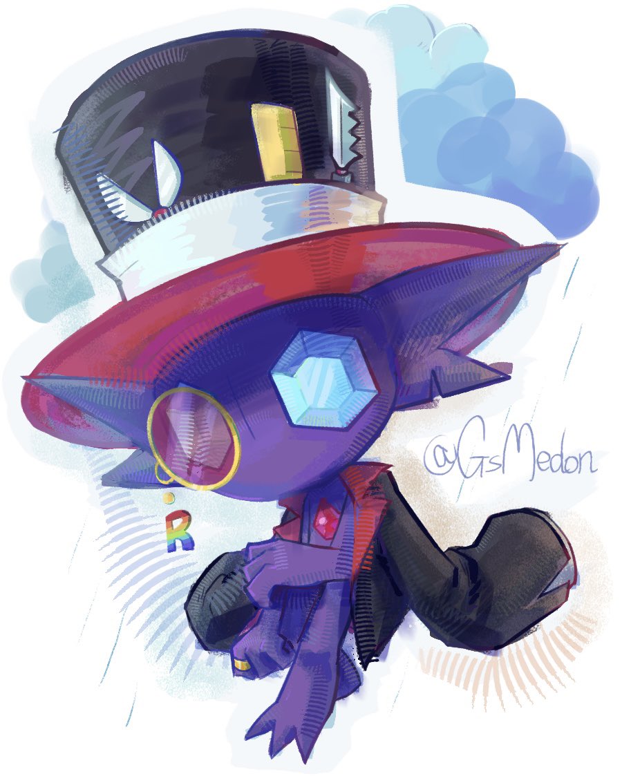 GsMedon's tweet photo. rain☔️no umbrella

#pokemonfanart #Sableye #ヤミラミ https://t.co/PDLfkinS0T