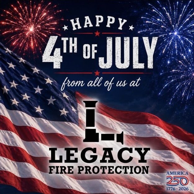 LegacyFireProt's tweet photo. As we celebrate the 4th of July, today we recognize  250 years of freedom, resilience, and opportunity.

We're proud to do our part to honor our past, protect our future, and serve the communities that make this nation so strong. https://t.co/Bn8xW59lNS