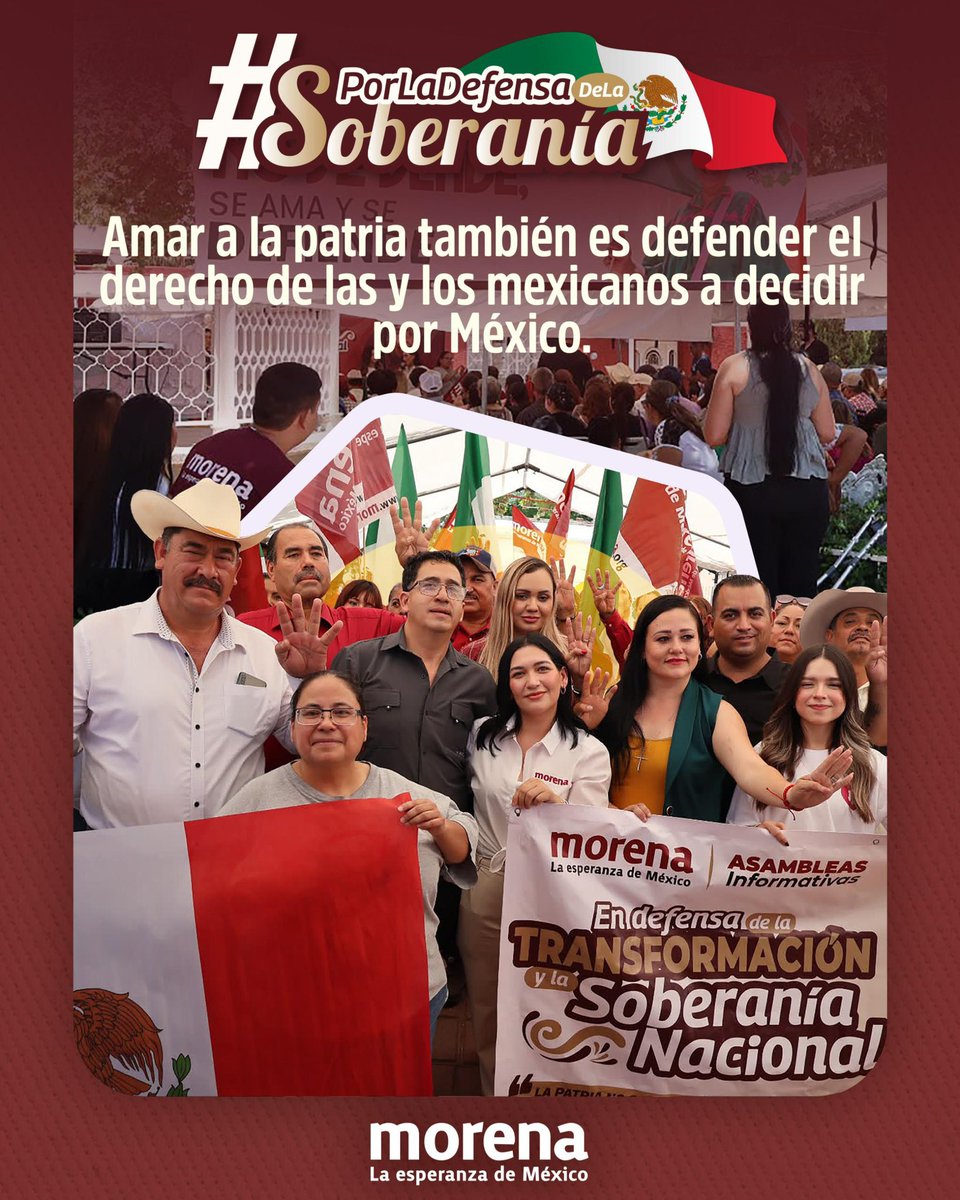 MorenaPuebla_'s tweet photo. 🌟 | Defender la soberanía es defender el bienestar del pueblo.

Las Asambleas Informativas son un espacio para dialogar sobre la importancia de mantener un México libre, justo y con derechos para todas y todos #PorLaDefensaDeLaSoberanía. https://t.co/tIeFSFITGO