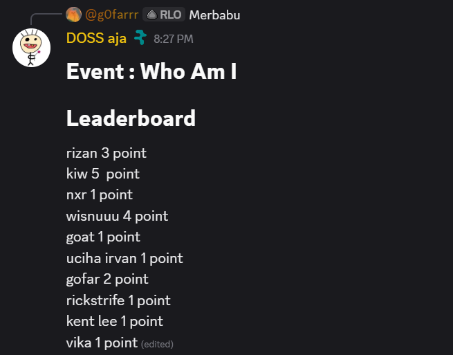 DossRawrr's tweet photo. What a fun night! 

It was a pleasure hosting the Who Am I event with @rzstwnn_  and @OnatEth . I was genuinely impressed by how fast and sharp the Rialo community was some of the answers came in instantly.

Congratulations to our three winners: @notkiws , @Wisnu100802  , and @0xrizann  You all are amazing. Thanks to everyone who joined and made the event such a success. See you at the next one! 🚀